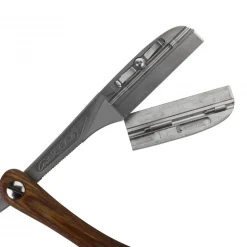 DX Folding Shaving Razor Wood Handle