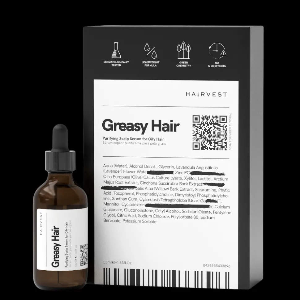 Hoitotuote rasvoittuville hiuksille